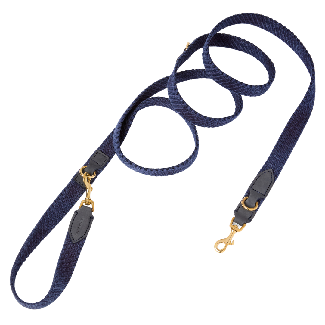 Serrana 3x Adjustable Dog Leash - Denim