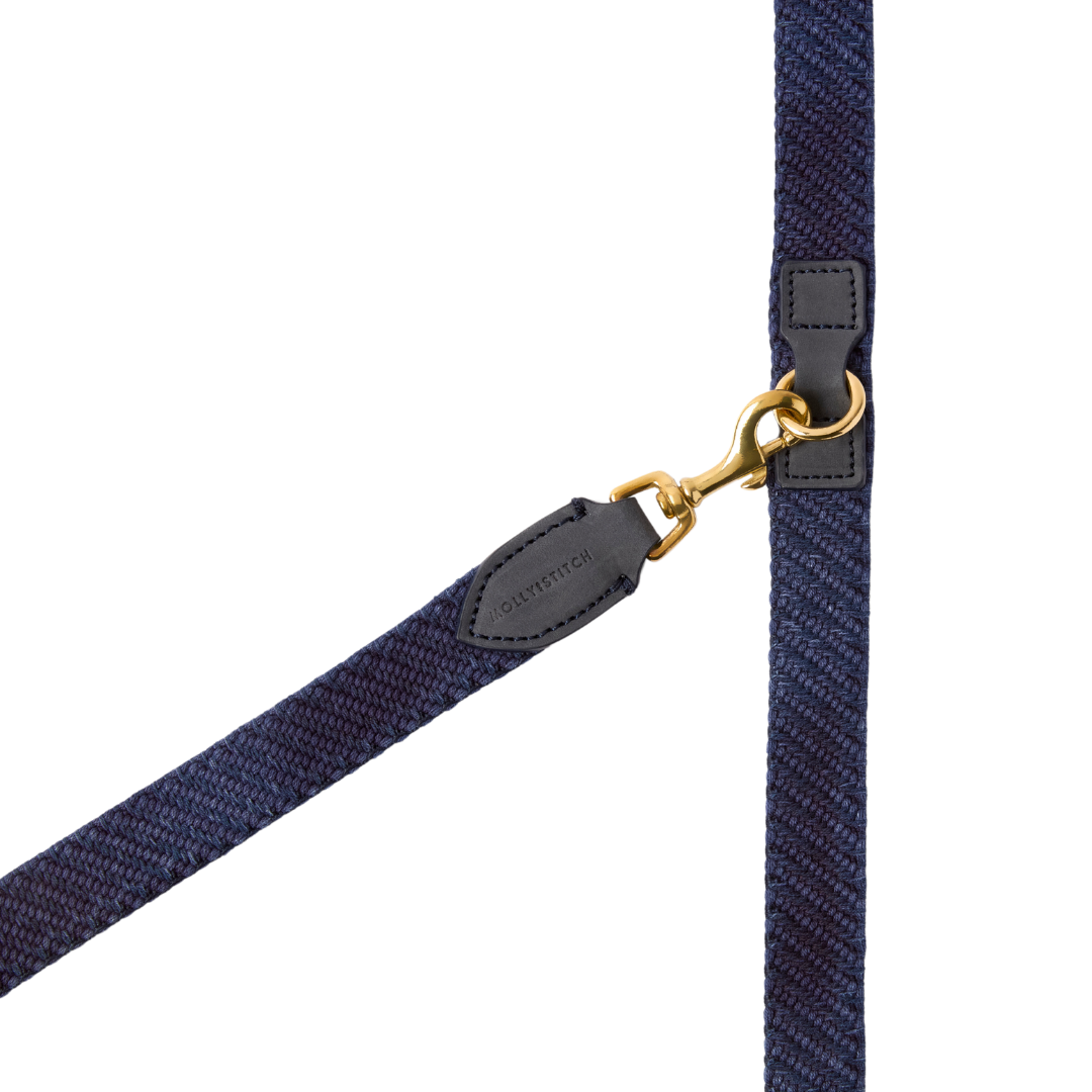 Serrana 3x Adjustable Dog Leash - Denim