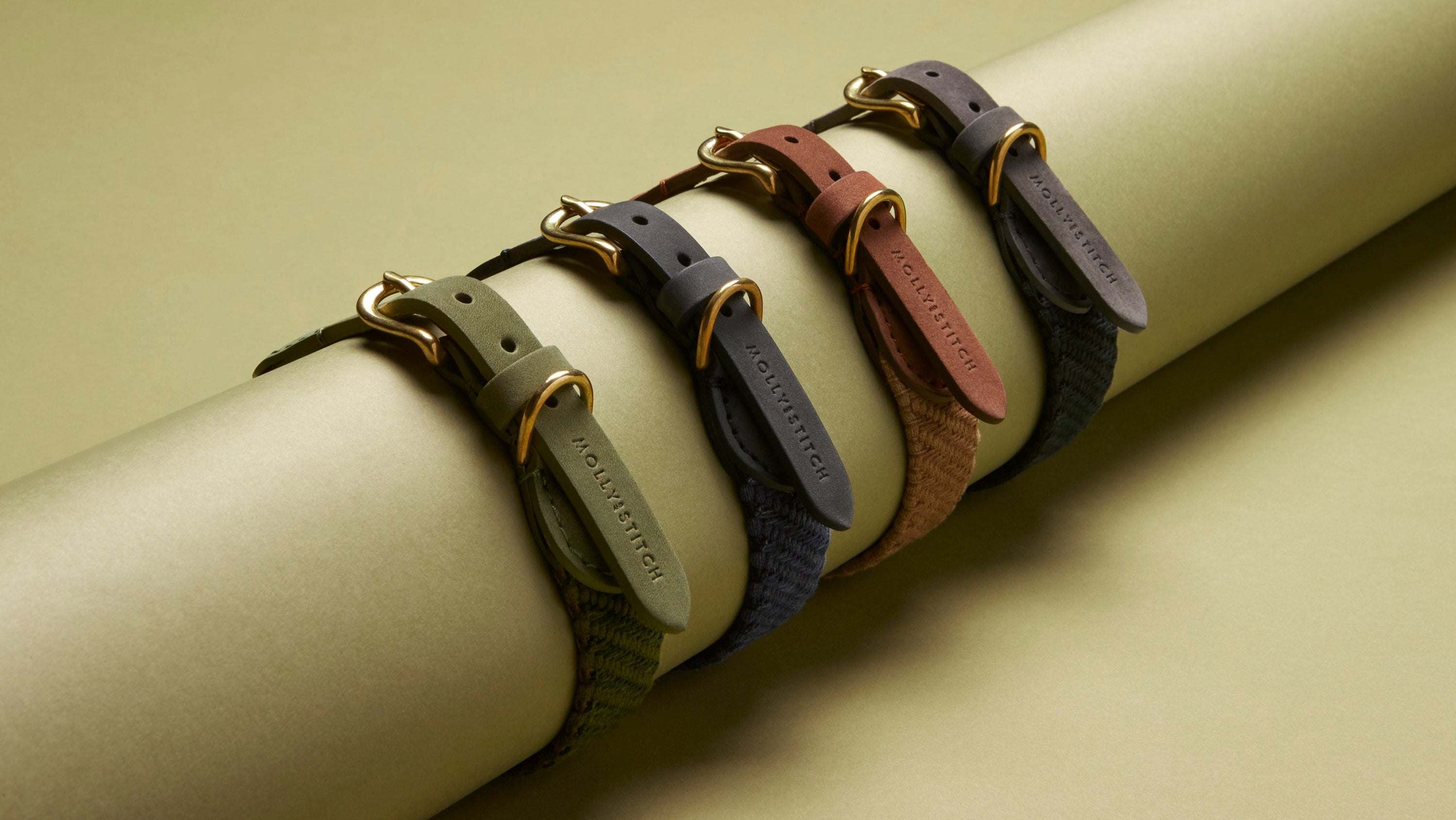 Serrana Dog Collar - Moss