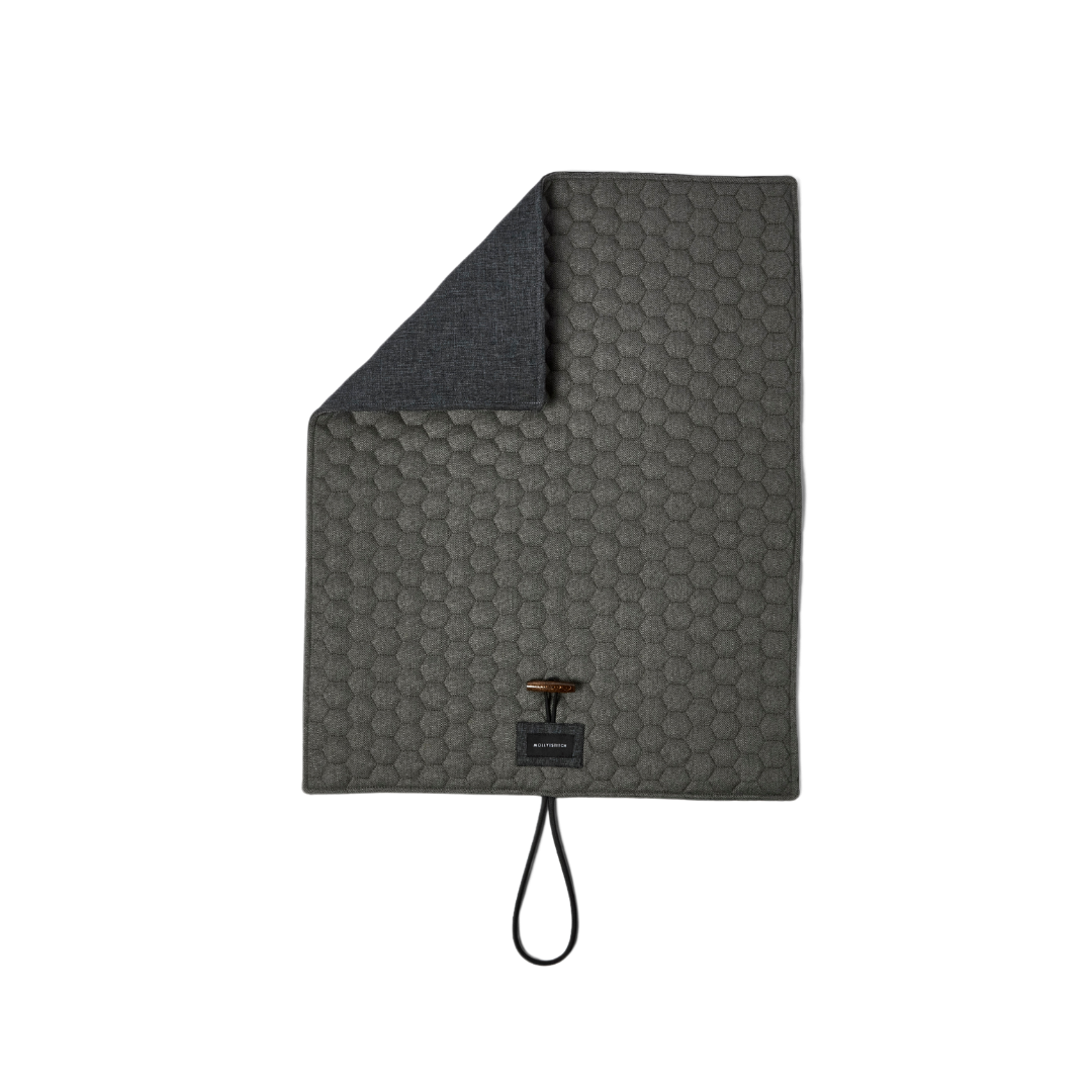 Honeycomb Dog Travel Mat - Grey