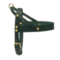 Butter Leather Dog Harness - Forest Green