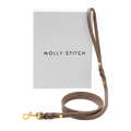 Butter Leather City Dog Leash - Taupe