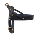 Butter Leather Dog Harness - Navy Blue