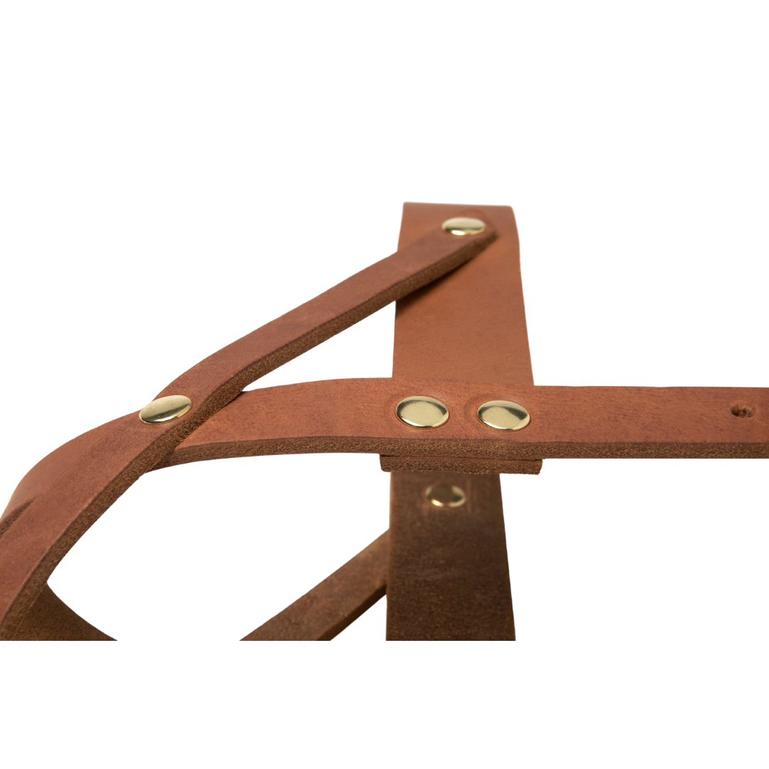 Butter Leather Dog Harness - Sahara Cognac