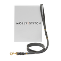 Butter Leather City Dog Leash - Timeless Grey