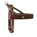 Butter Leather Dog Harness - Classic Brown