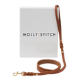 Butter Leather City Dog Leash - Sahara Cognac