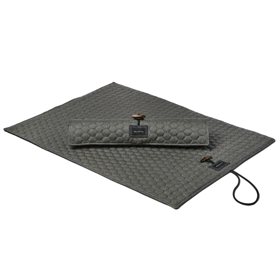 Honeycomb Dog Travel Mat - Grey