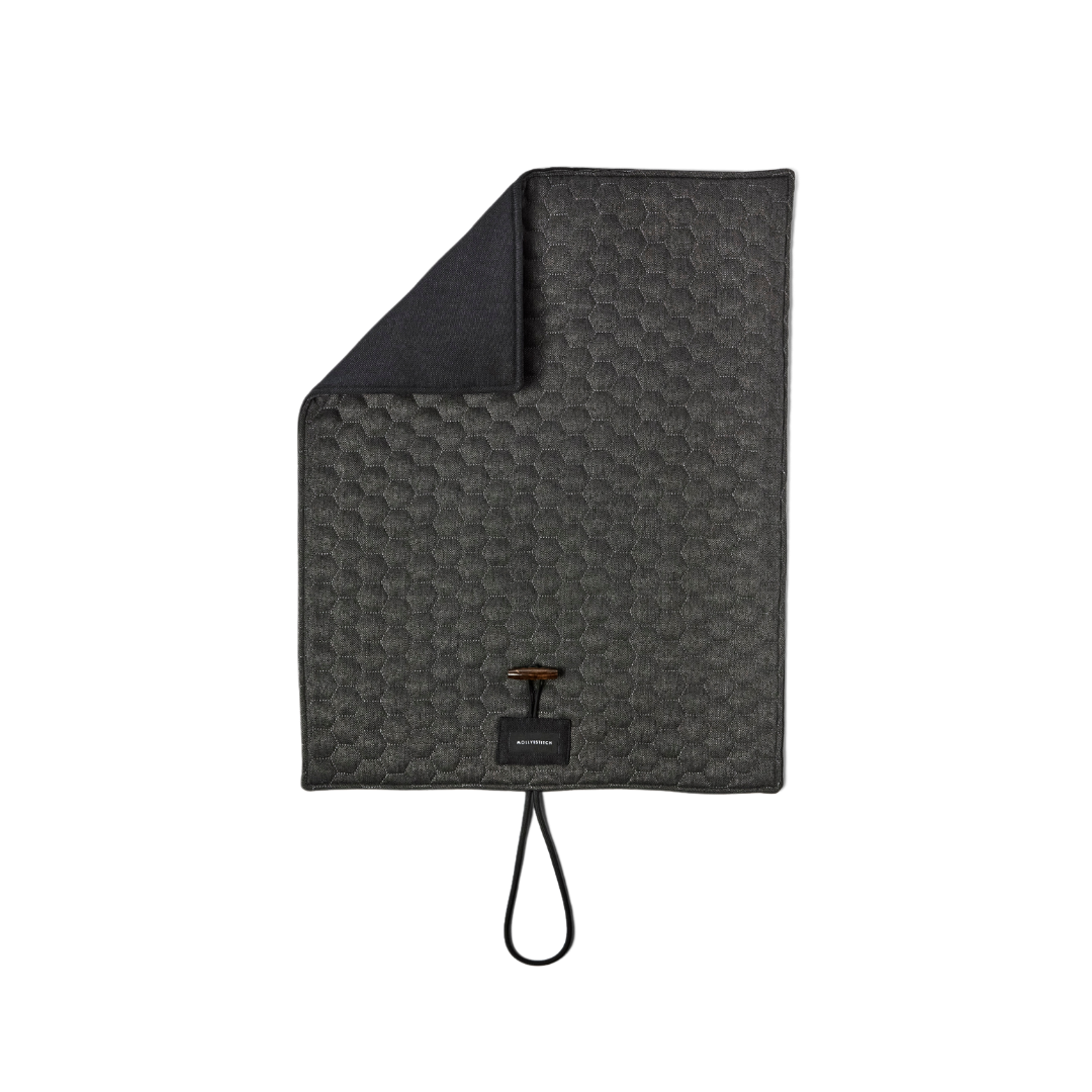 Honeycomb Dog Travel Mat - Charcoal