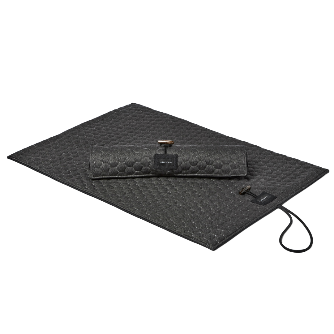 Honeycomb Dog Travel Mat - Charcoal