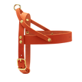 Butter Leather Dog Harness - Mango