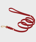 Butter Leather City Dog Leash - Chili Red