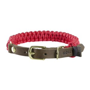Touch of Leather Dog Collar - Lipstick
