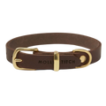 Butter Leather Dog Collar - Classic Brown