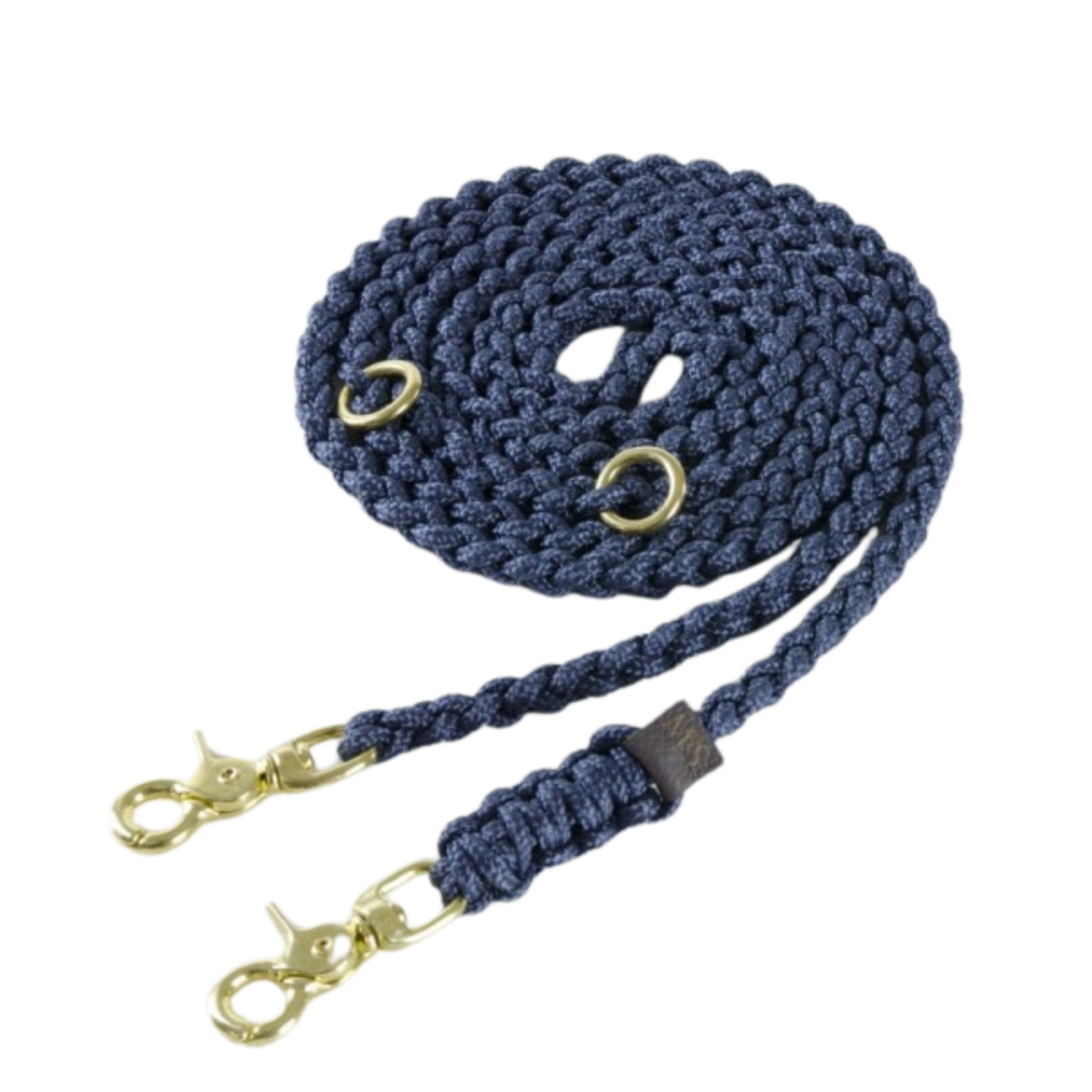 Luxurious leather leash with solid brass and steel clasps, adjustable handle, and hand-braided design