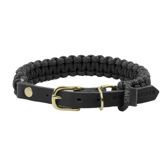 Touch of Leather Dog Collar - Nero