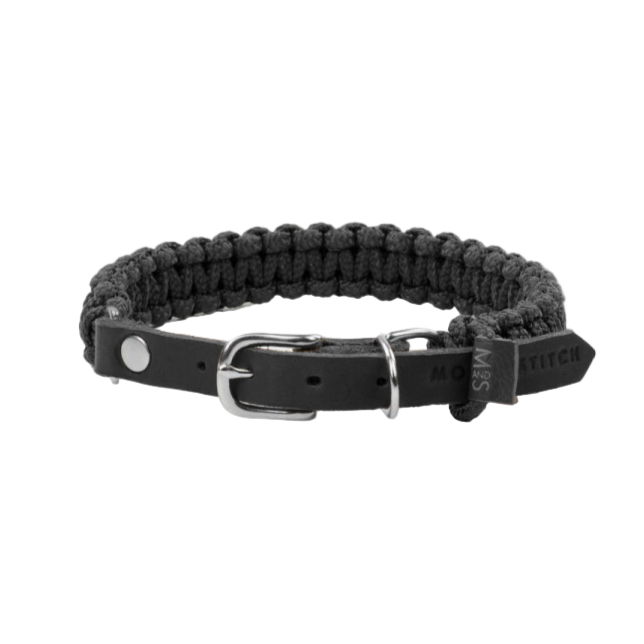 Touch of Leather Dog Collar - Nero