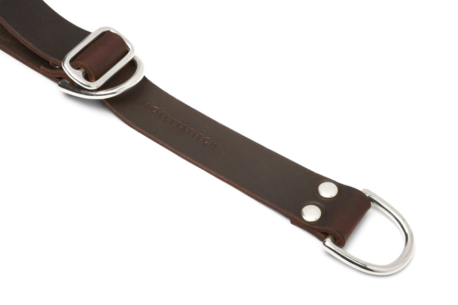 Butter Leather Retriever Dog Collar - Classic Brown